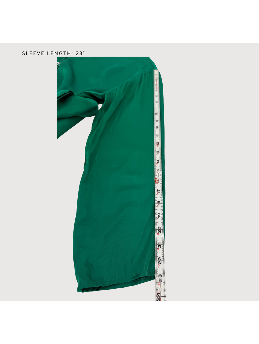 Donni Satin Maxi Tunic Dress Emerald Green Size S - Picture 9 of 9